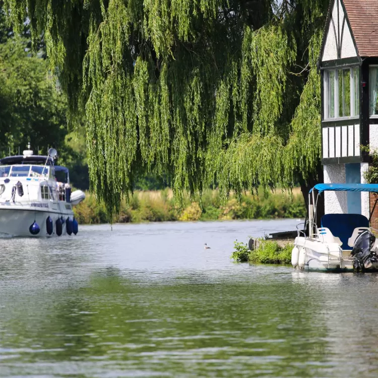 Boat on Thames near Cookham